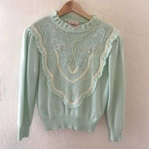Vintage beaded sweater